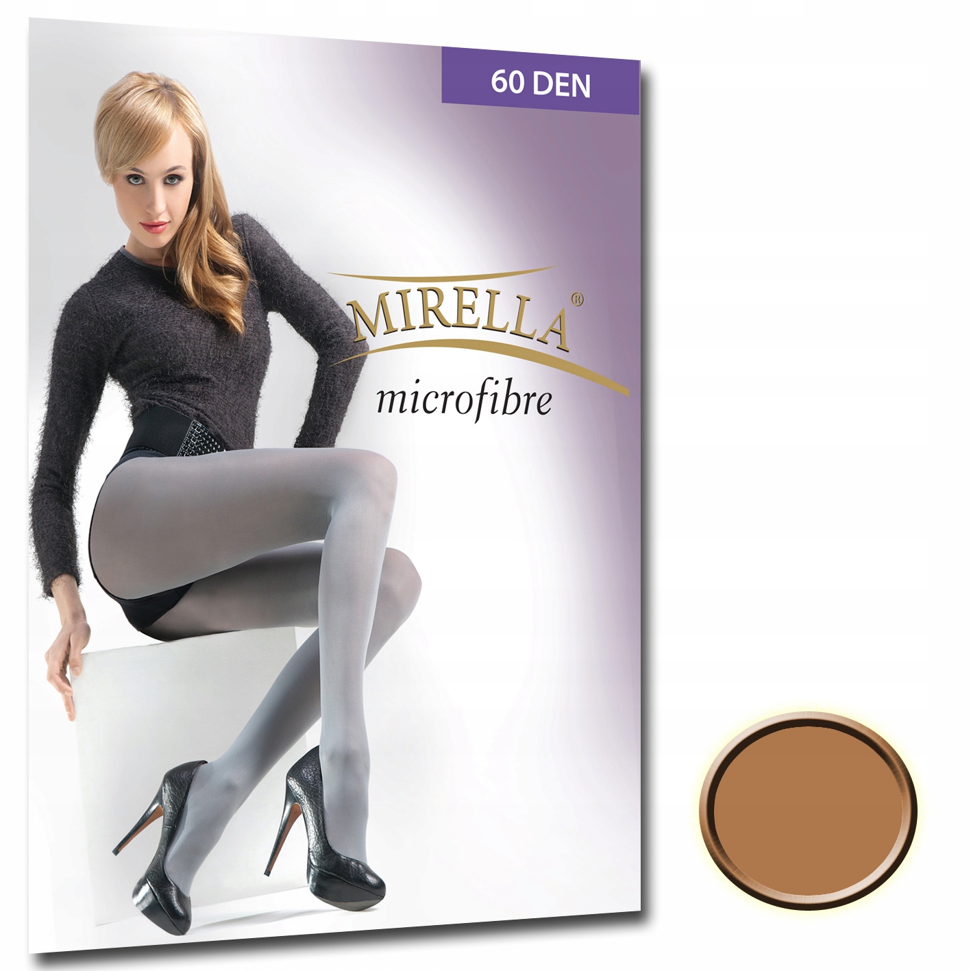 

Mirella Rajstopy microfibra 60 den 4/XL Beige