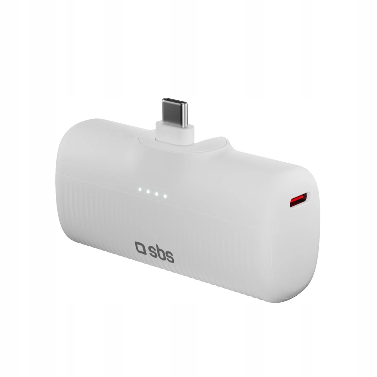 Powerbanka Ecopower 5000 Mah 10W Portem Usb-c Bílá, Mobilní Nabíječka