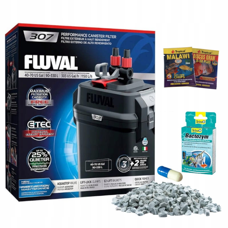 

Hagen Fluval 307 Filtr Zewnętrzny Do Akwarium 330L
