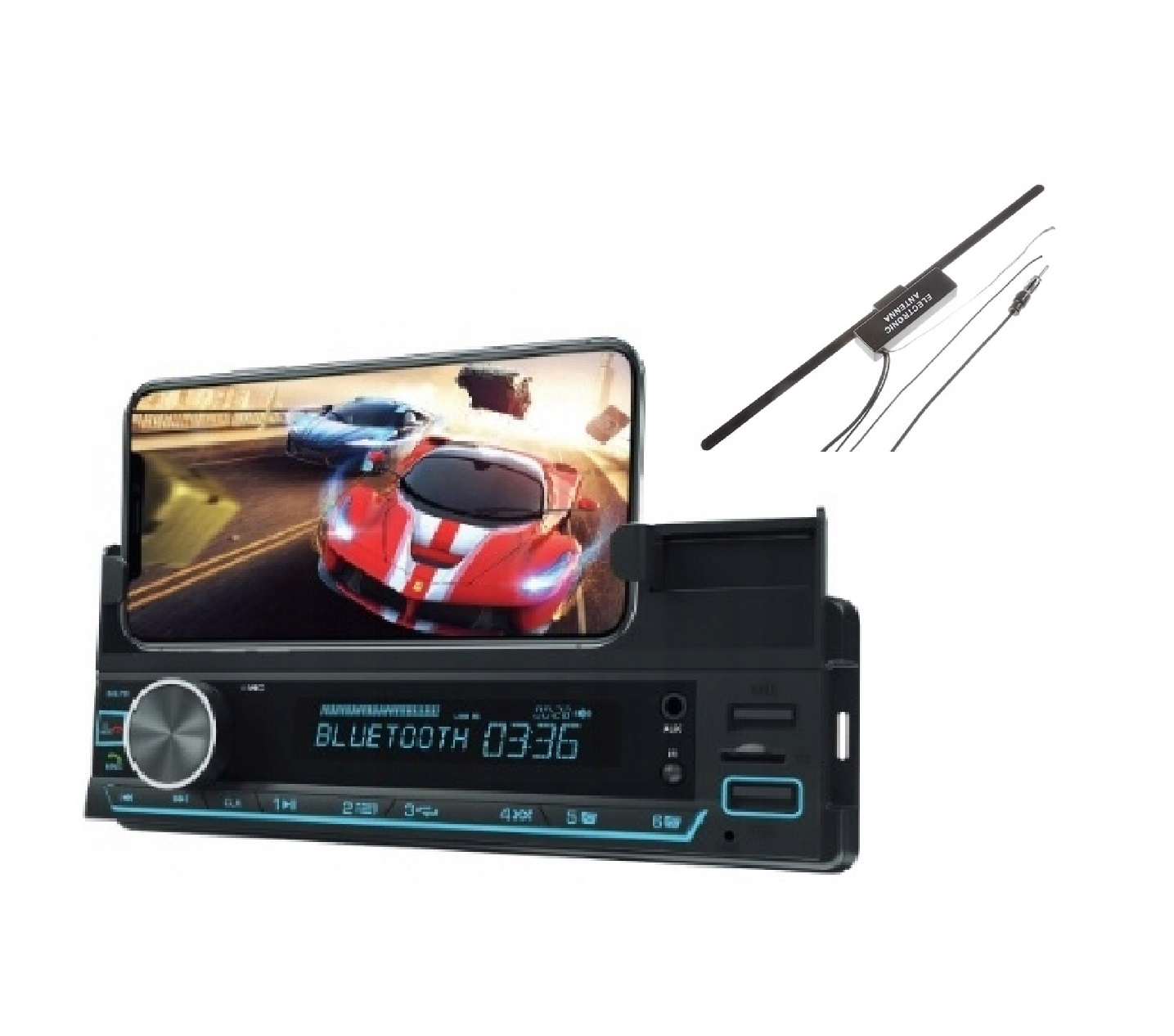 Vordon HT-230 Lincoln Bluetooth autorádio s držiakom anténa