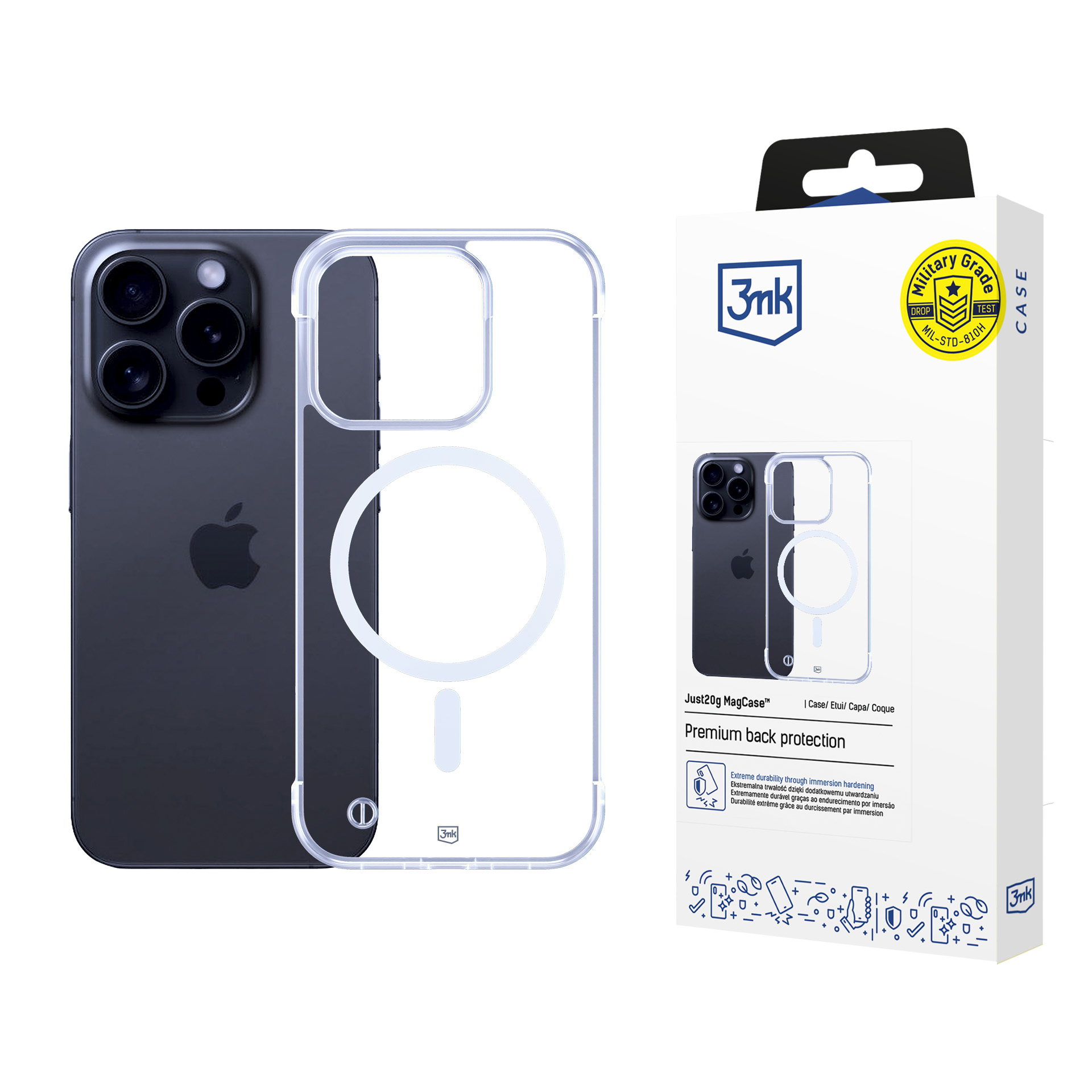 Etui 3mk Just20g MagCase na iPhone 14 Pro Max przezroczyste 3mk Protection