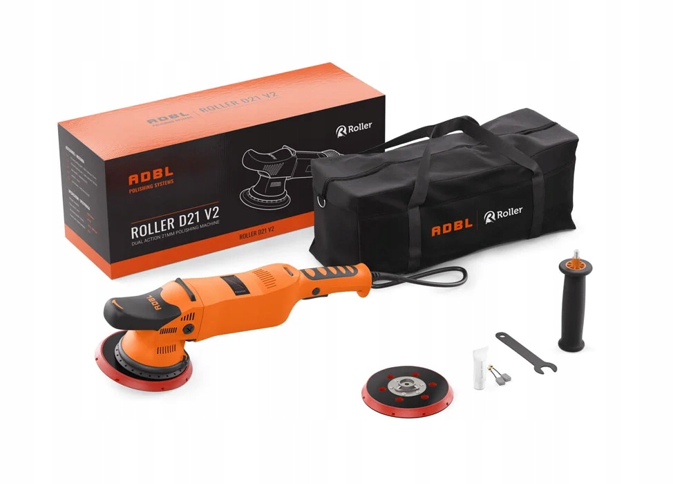 ADBL _ ROLLER D21 V2 _ MASZYNA POLERSKA DUAL ACTION SKOK 21 MM + TORBA