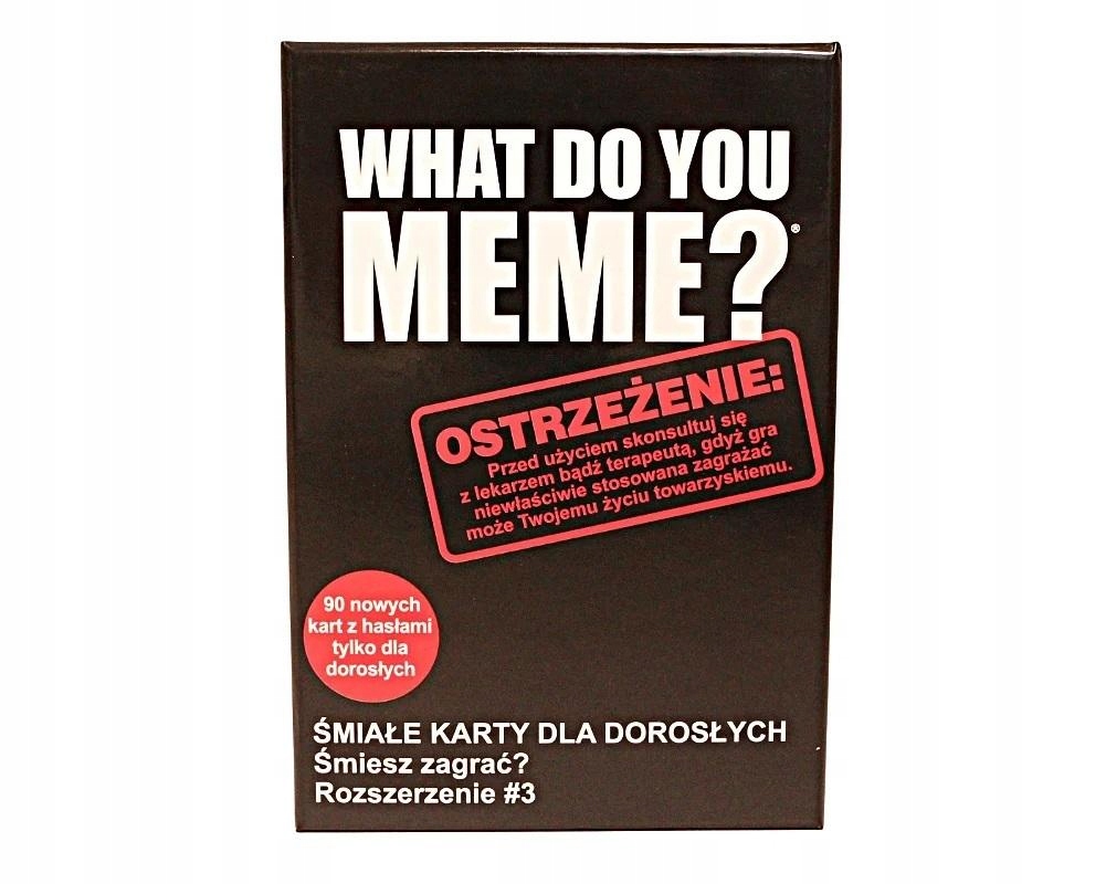 Gra What Do You Meme? Śmiałe Karty Gra Planszowa Imprezowa dla Dorosłych