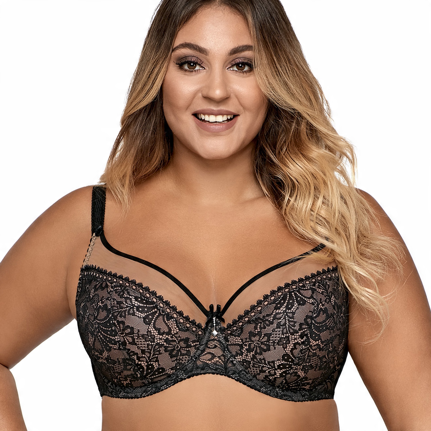 

Ava 1396 Biustonosz Maxi Size Koronka 90H
