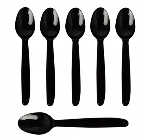 

Łyżeczki plastikowe czarne Mocne 13cm 50szt