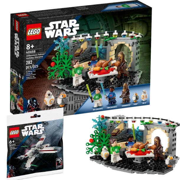 Lego Star Wars Vánoční Diorama Sokol Milenium 40658 Lego 30654 Sada