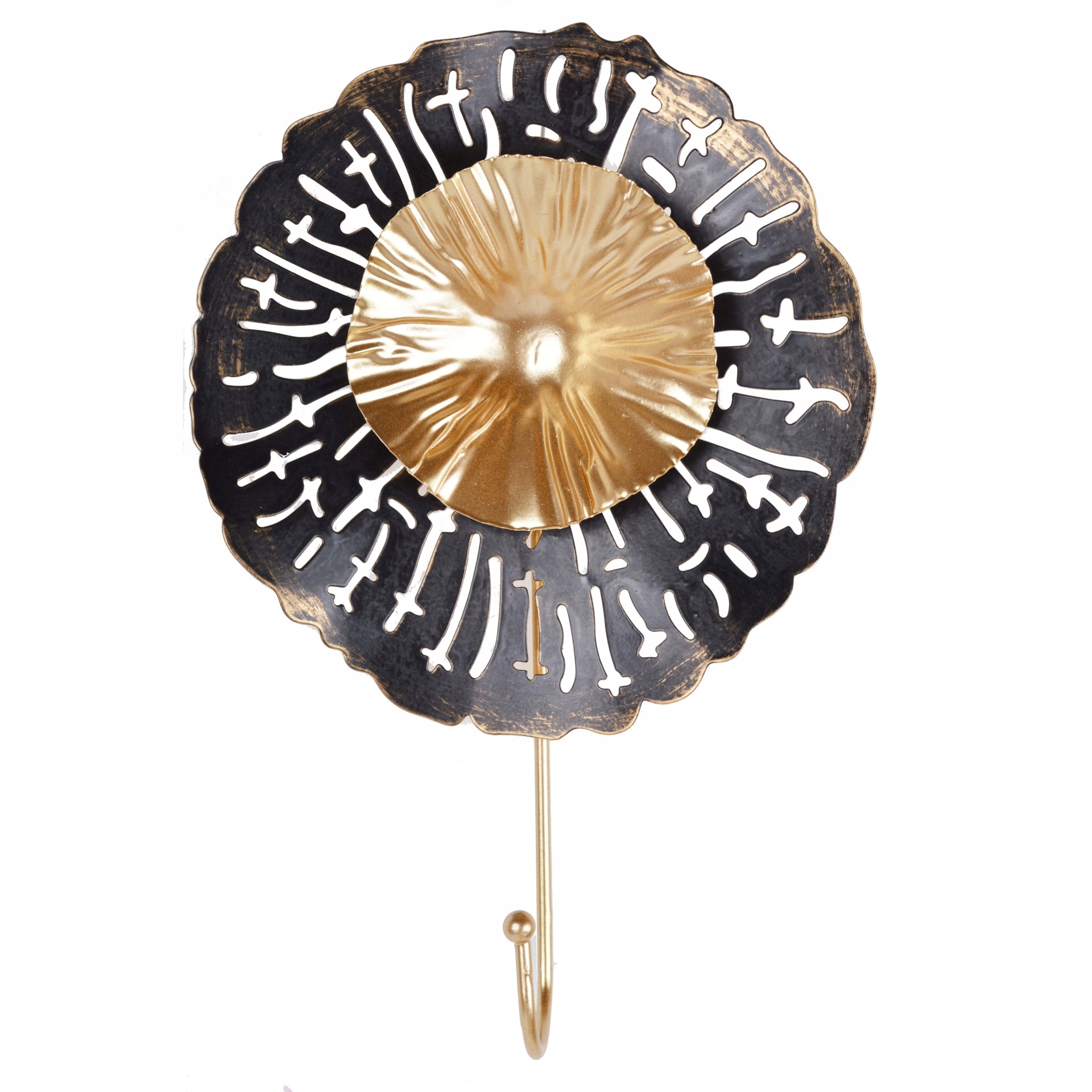 

Wieszak pojedynczy ścienny wiszący złoty glamour