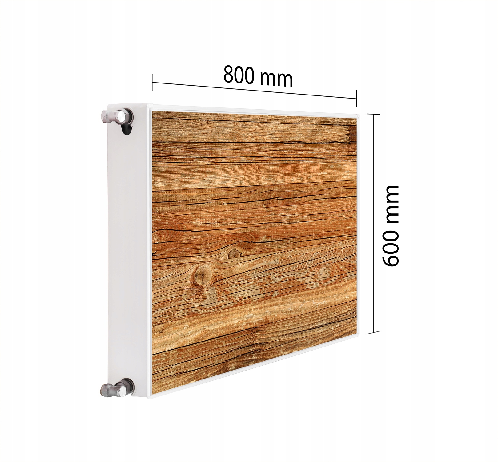 OSŁONA NA KALORYFER MAGNETYCZNA 80x60 DREWNO MATA MAGNES