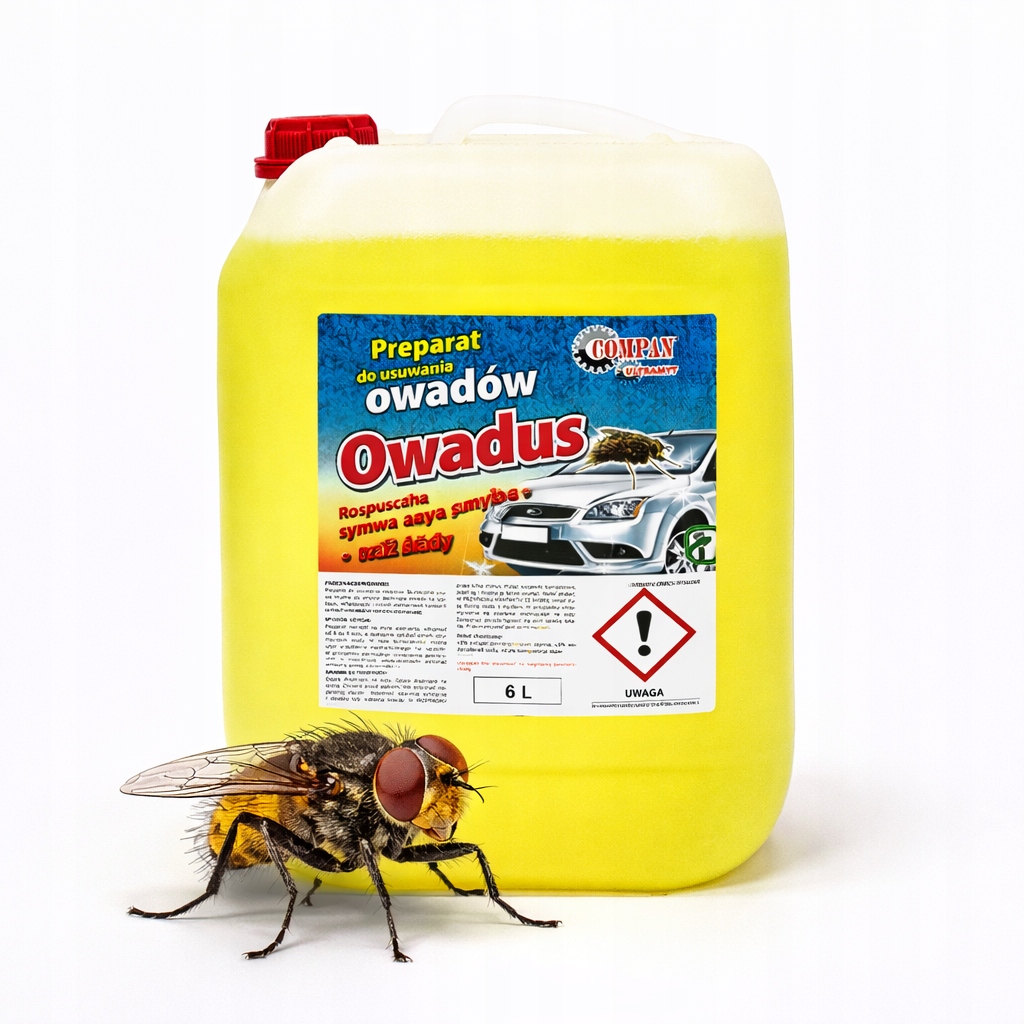 Środek Do Usuwania Owadów Compan Owadus 6 L do szyb lakieru reflektorów