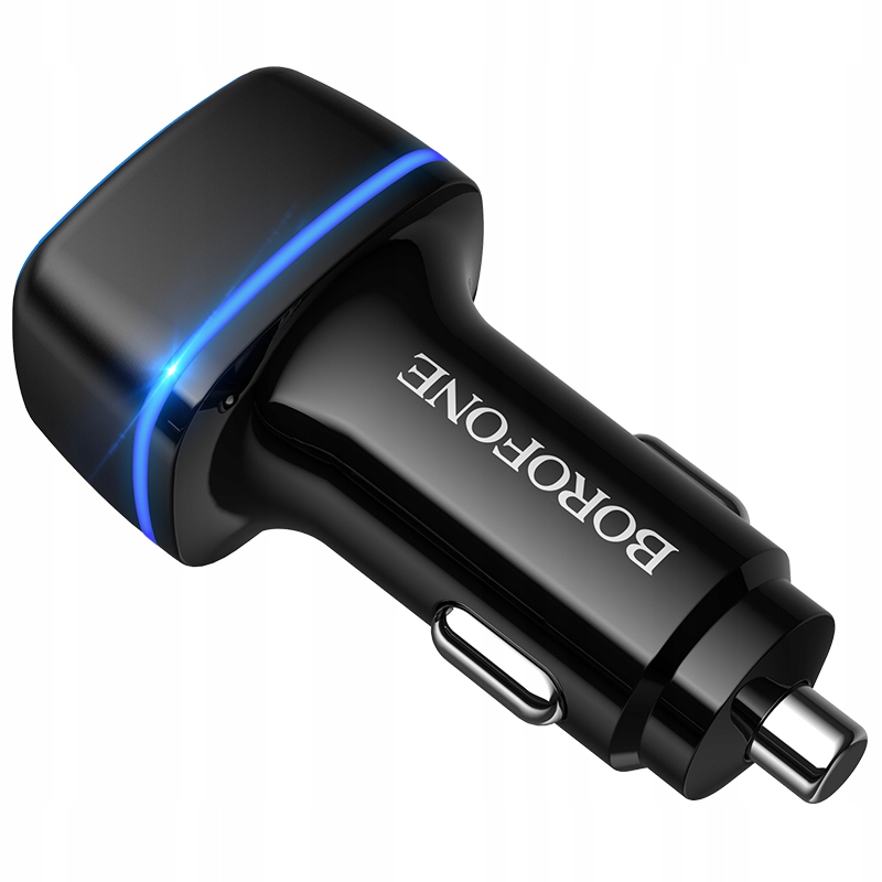 Borofone Ładowarka samochodowa BZ14 Max - 2xUSB - 2,4A czarna Złącza USB