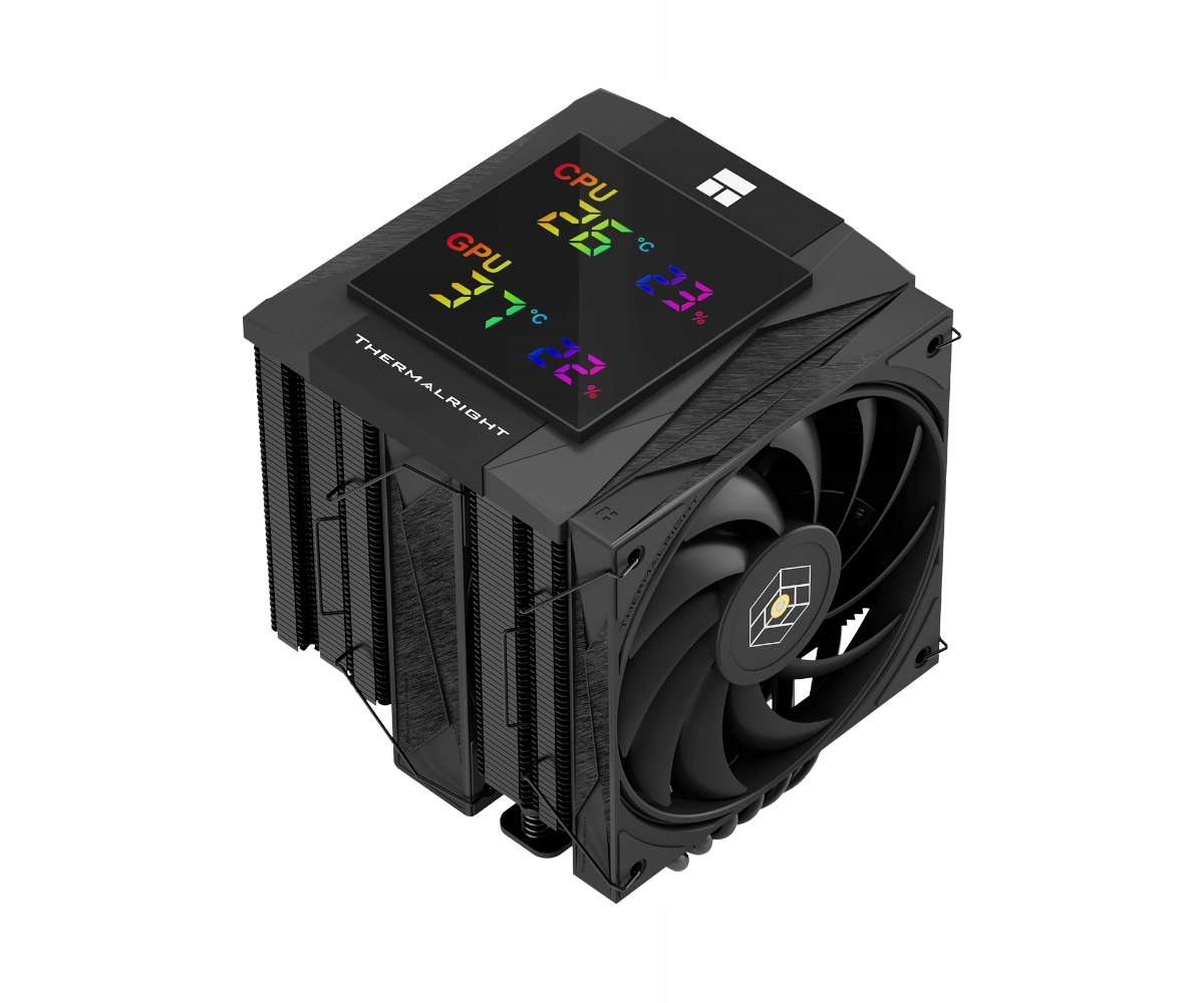 Chłodzenie procesora aktywne Thermalright Royal Knight 120 Digital Black