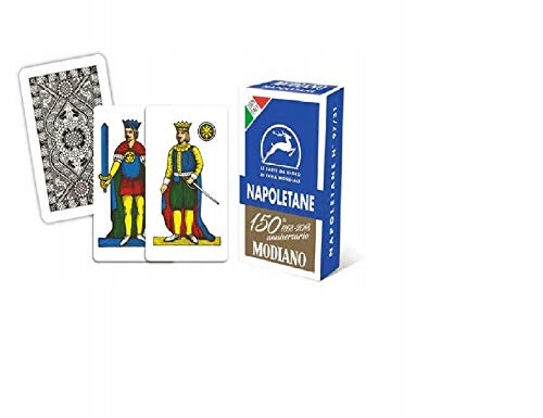 Modiano -The 150th Anniversary Neapolitan Playing Cards, Blue Color, 300081