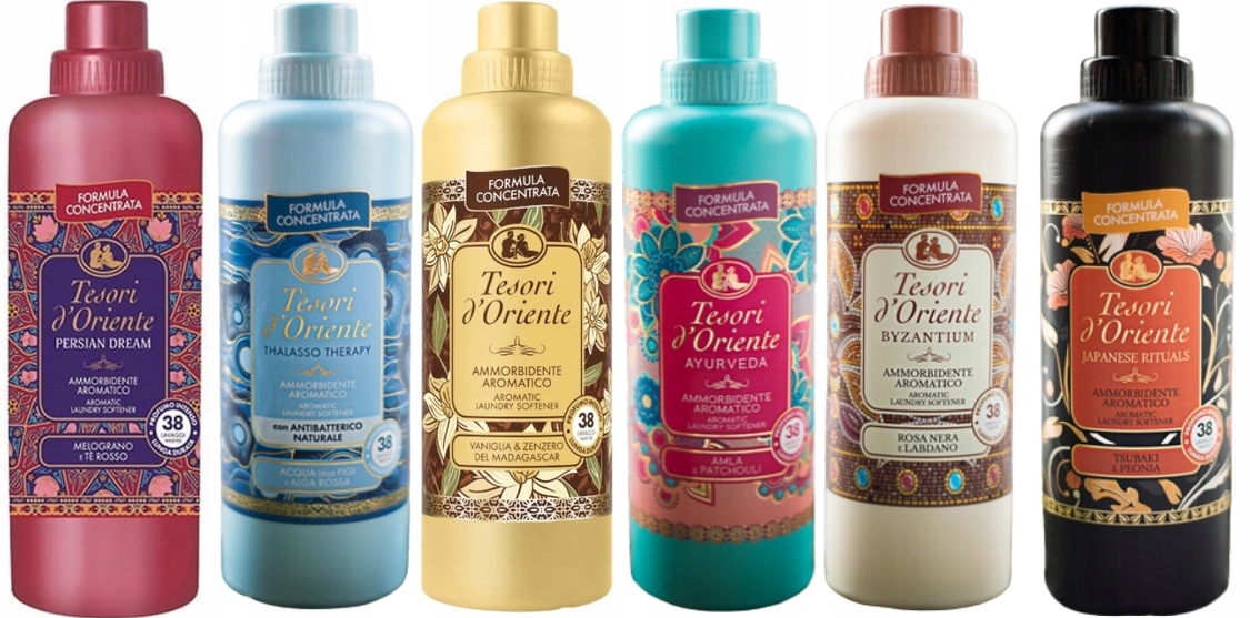 Tesori d'Oriente Sada 6 italských avivážních přípravků 760 ml Ptvabj