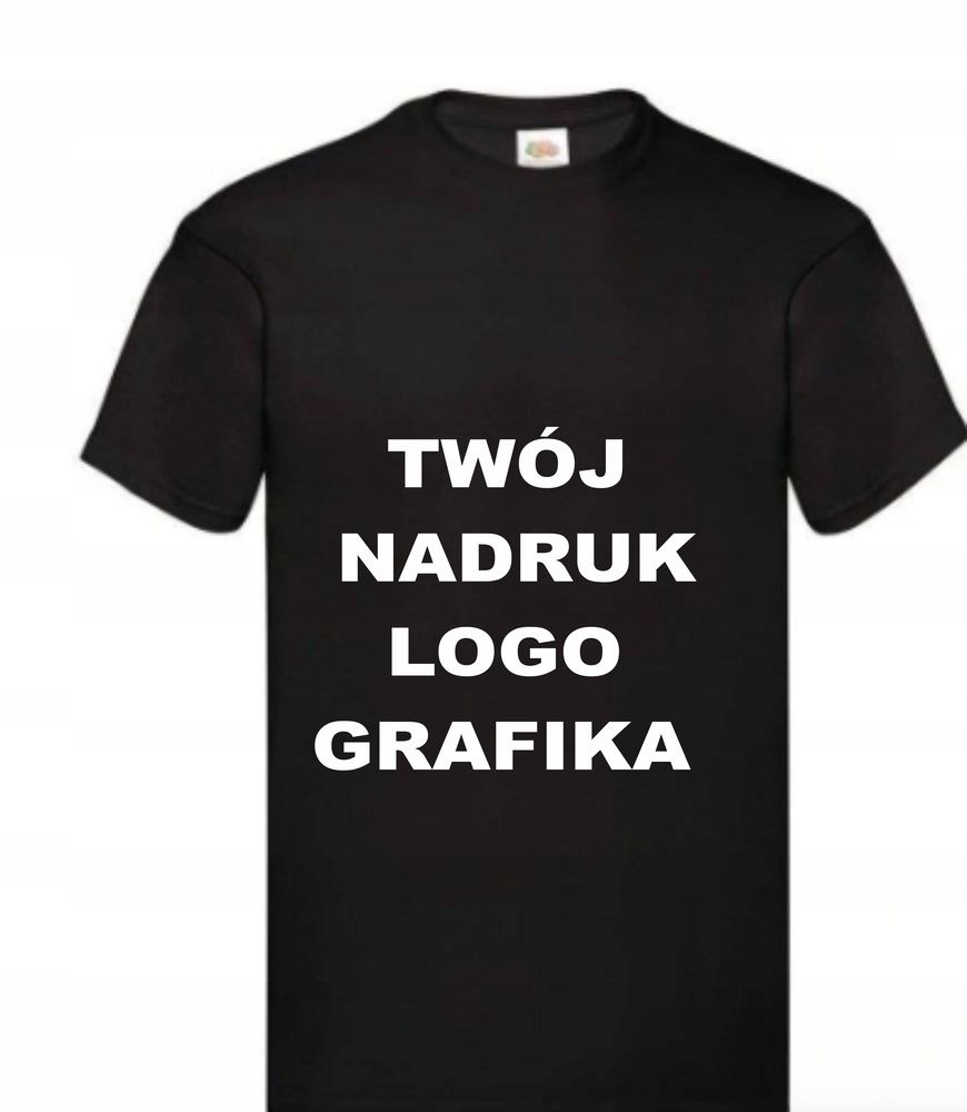 T-SHIRT Koszulka z WŁASNYM NADRUKIEM napisem S