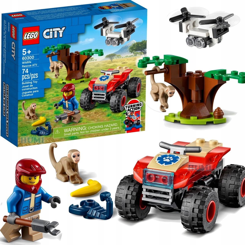 

Lego City 60300 Quad ratowników dzikich zwierząt