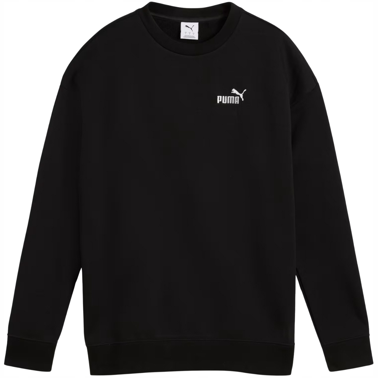 Mikina Puma Ess Small No.11 Logo Relaxed Crew černá 684975 01 M