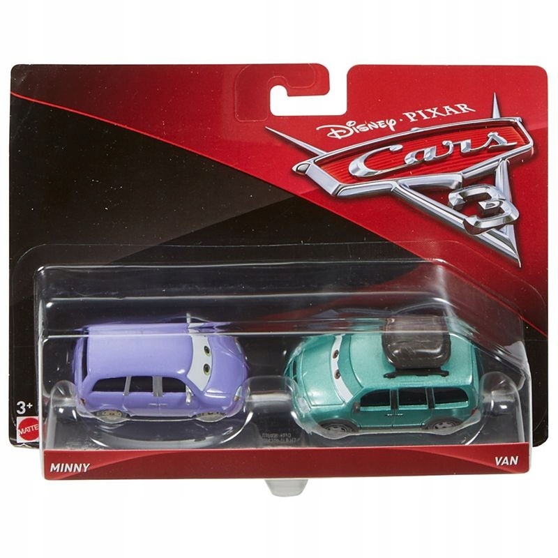 Mattel DXV99/DXW06 Cars 3 Dwupak Minny & Van D