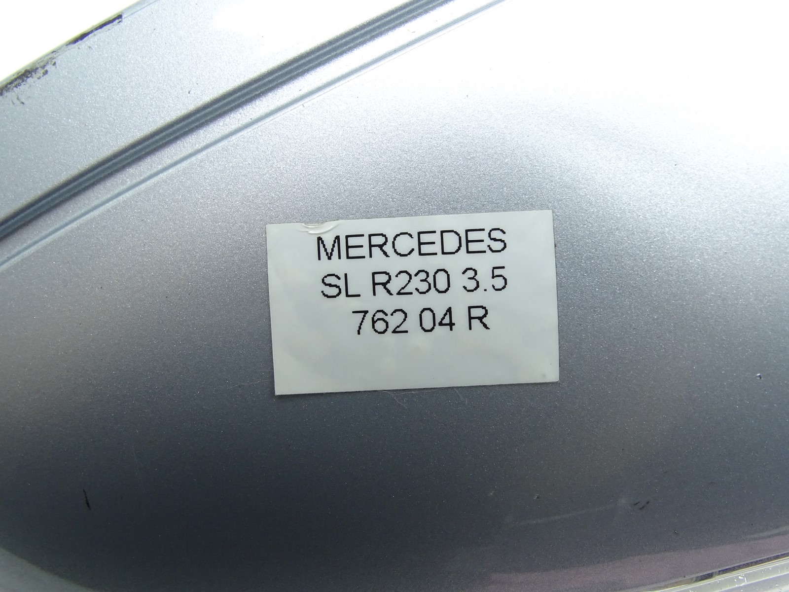 mirror exterior right MERCEDES SL R230 15 PIN silver
