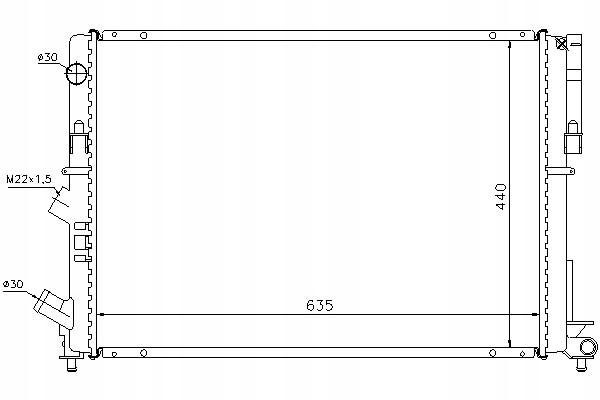 NISSENS CHŁODNICA WODY RENAULT ESPACE III 2.0 (JE0