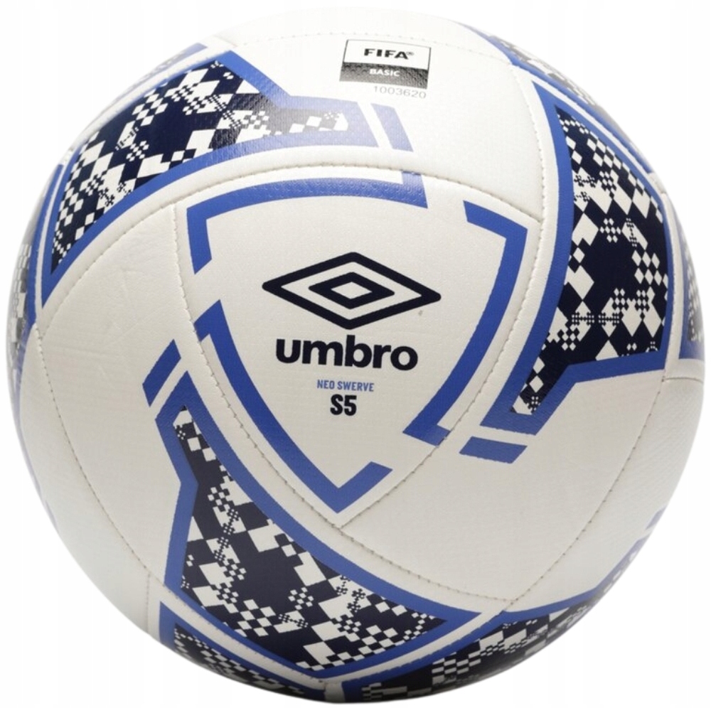 Piłka nożna Umbro Neo Swerve treningowa biało-niebieska r. 5