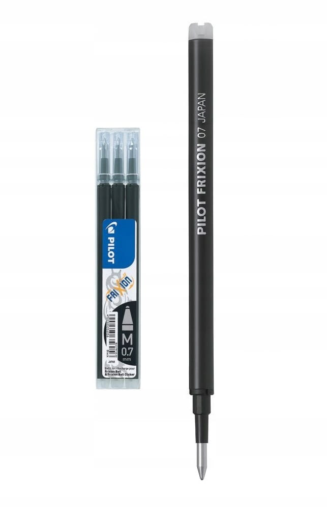 

Wkłady Pilot Frixion 3 szt 0,7mm ścieralne czarne