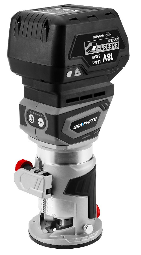 WIELOFUNKCYJNA FREZARKA BEZSZCZOTKOWA AKUMULATOROWA ENERGY+ 18V GRAPHITE Zasilanie akumulatorowe