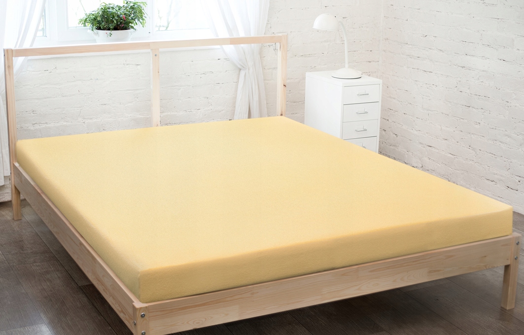 

Prześcieradło jersey z gumką 200x220 bananowy