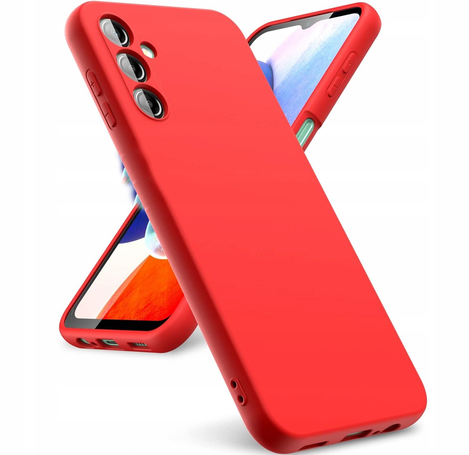 OBUDOWA ETUI LIQUID CASE SILIKONOWY do SAMSUNG GALAXY S24+ PLUS CZERWONY