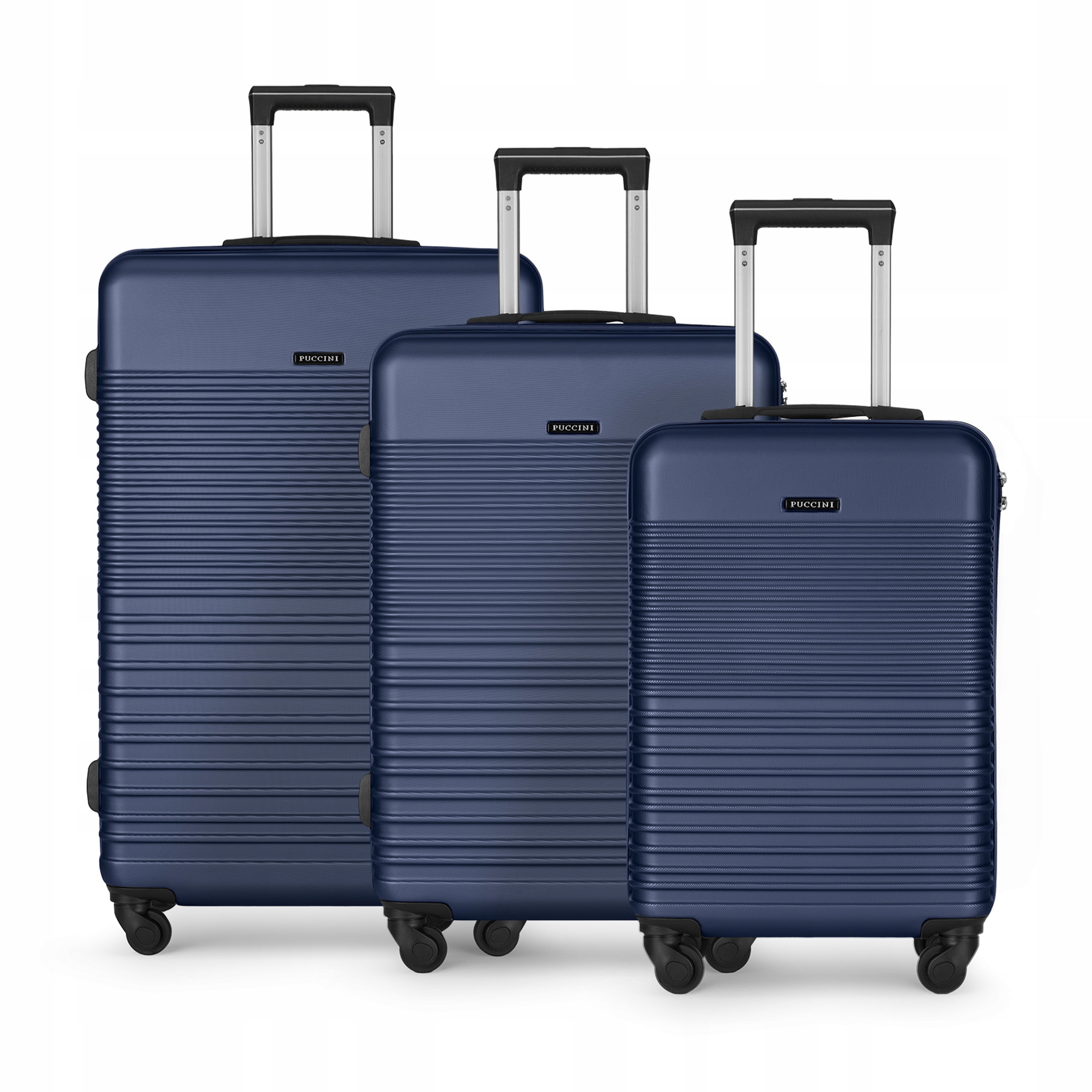 Puccini Sada cestovních kufrů na kolečkách 3v1 Sada Abs Abs ABS028-7A