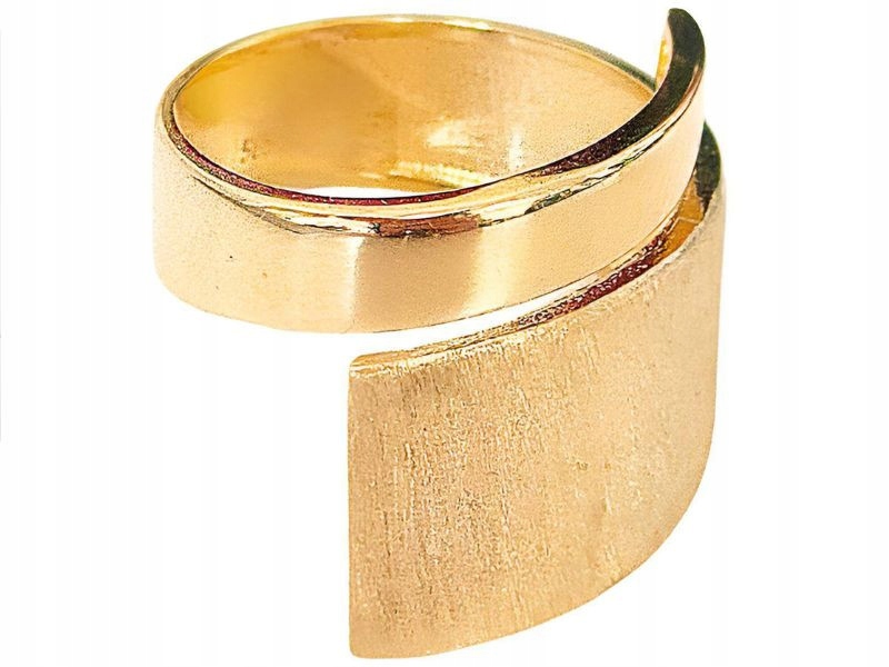 Zlatý prstýnek 585 široký elegantní 18r lesklý jako dárek 4,92 g