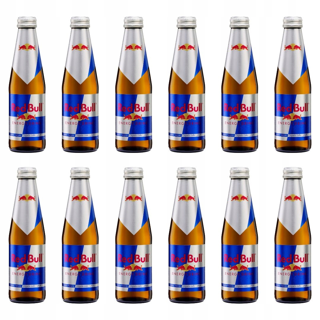Red Bull Napój energetyczy Glass Bottle 12x250ml butelka