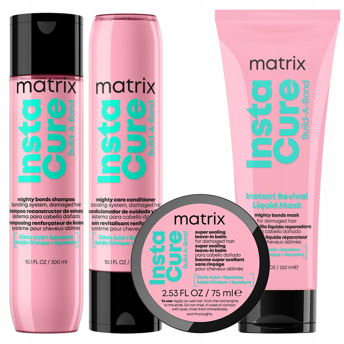 Matrix InstaCure Build-a-Bond poškozené vlasy šampon kondicionér maska balzám