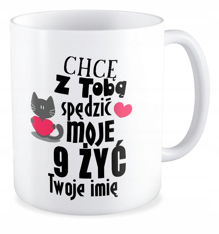 

Kubek Miłość prezent Dla Niej Niego + Twoje Imię