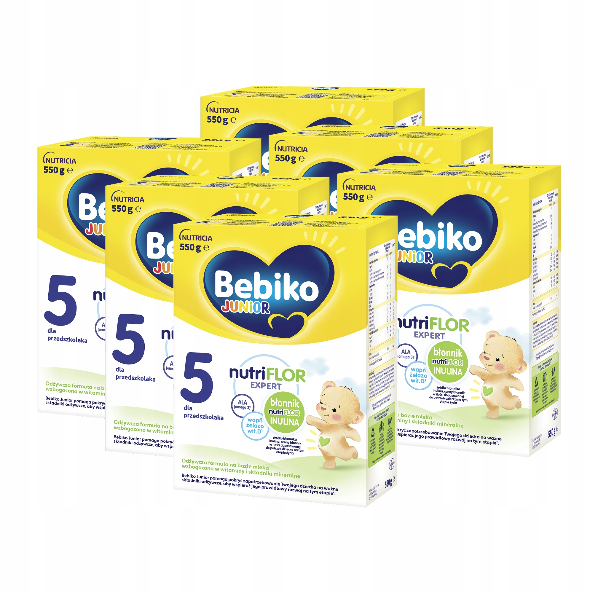 Bebiko 5 Junior odżywcza formuła na bazie mleka dla przedszkolaka 550g