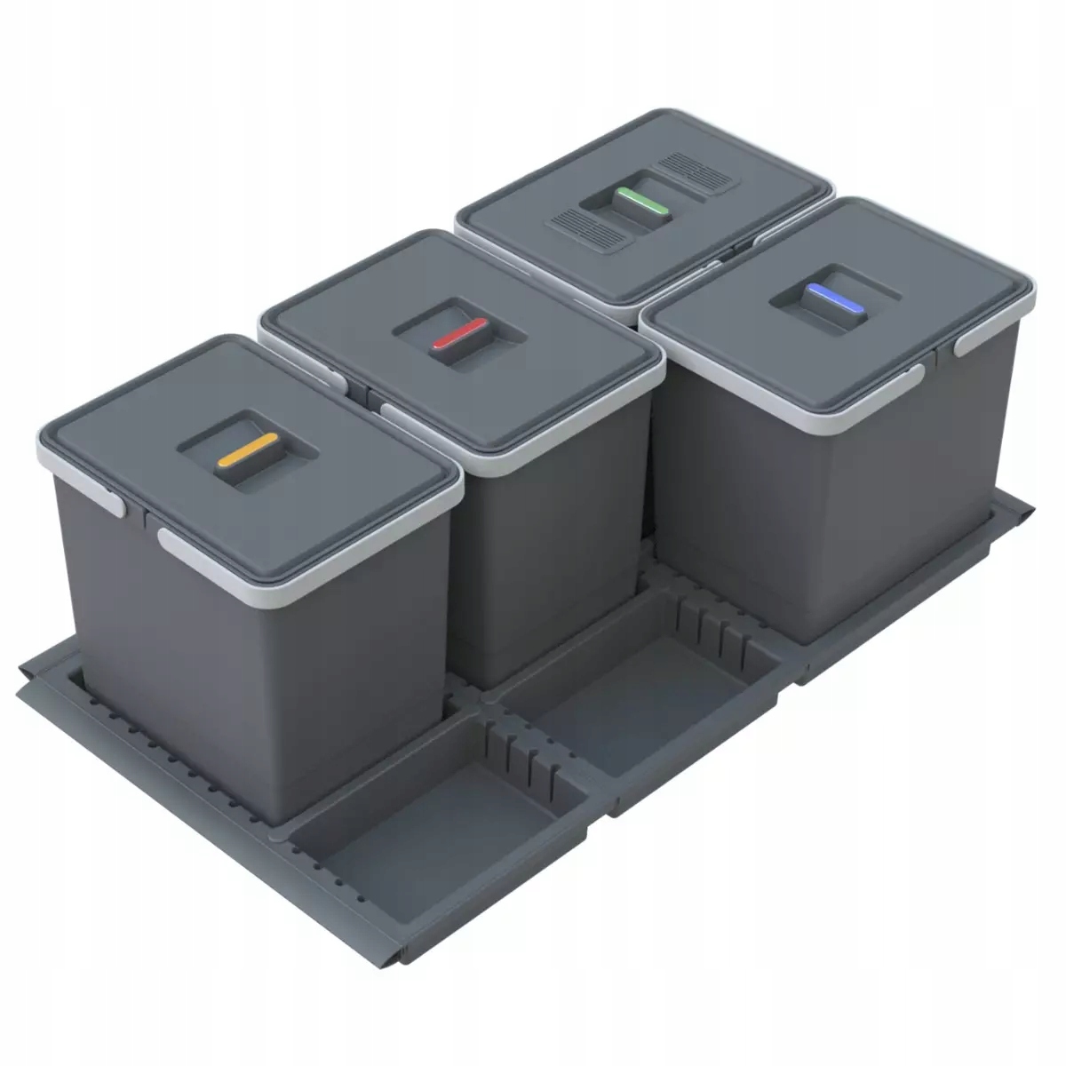 Levně Odpadkový koš do zásuvky 90 Elletipi třídič na tříděný odpad 60L 4x15L