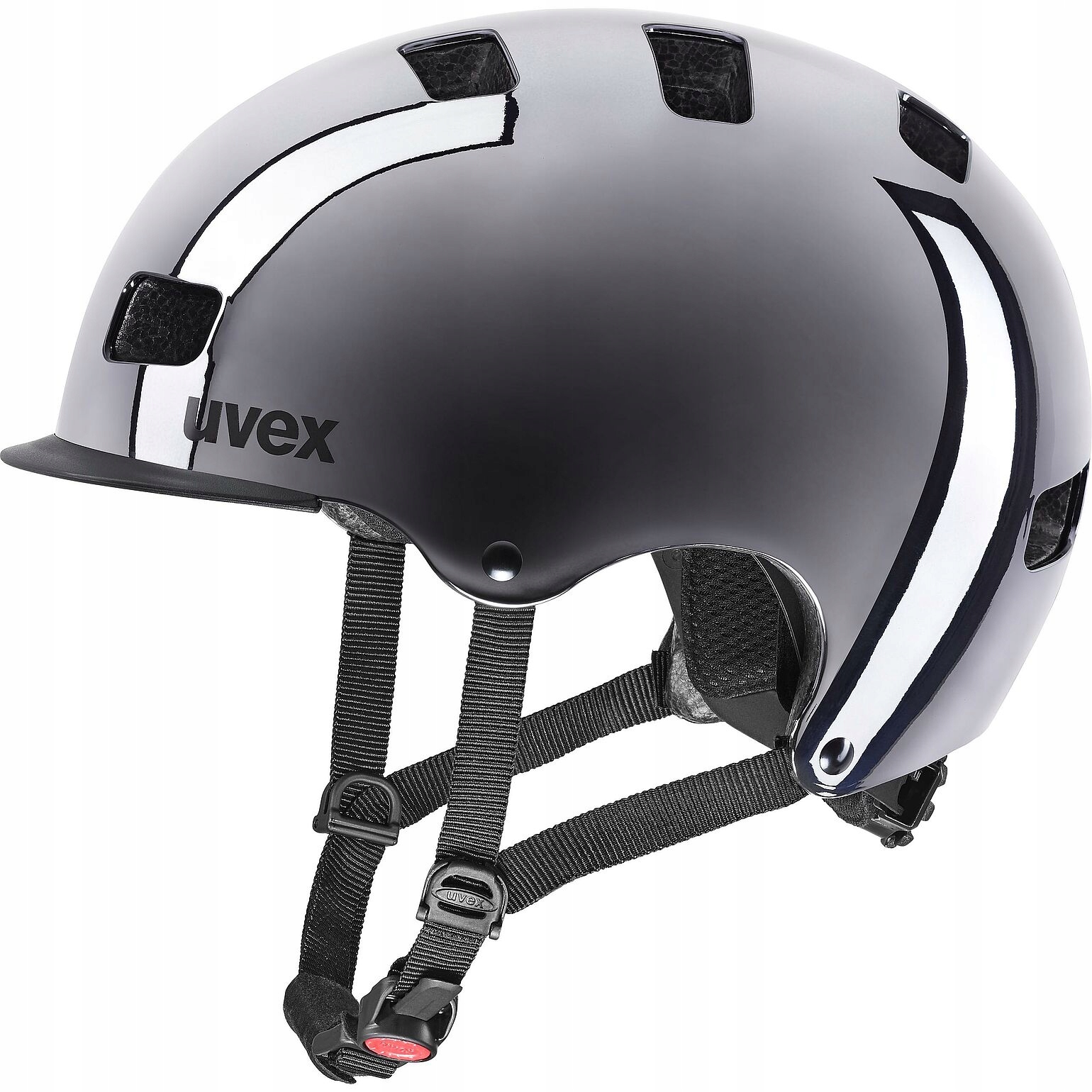Kask rowerowy orzeszek Uvex Hlmt 5 bike pro 58-61 cm czarny błyszczący