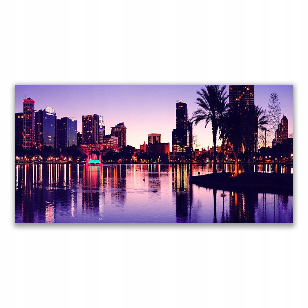 

Fotoobraz na ścianę nowoczesny 140x70 Miasto Domy