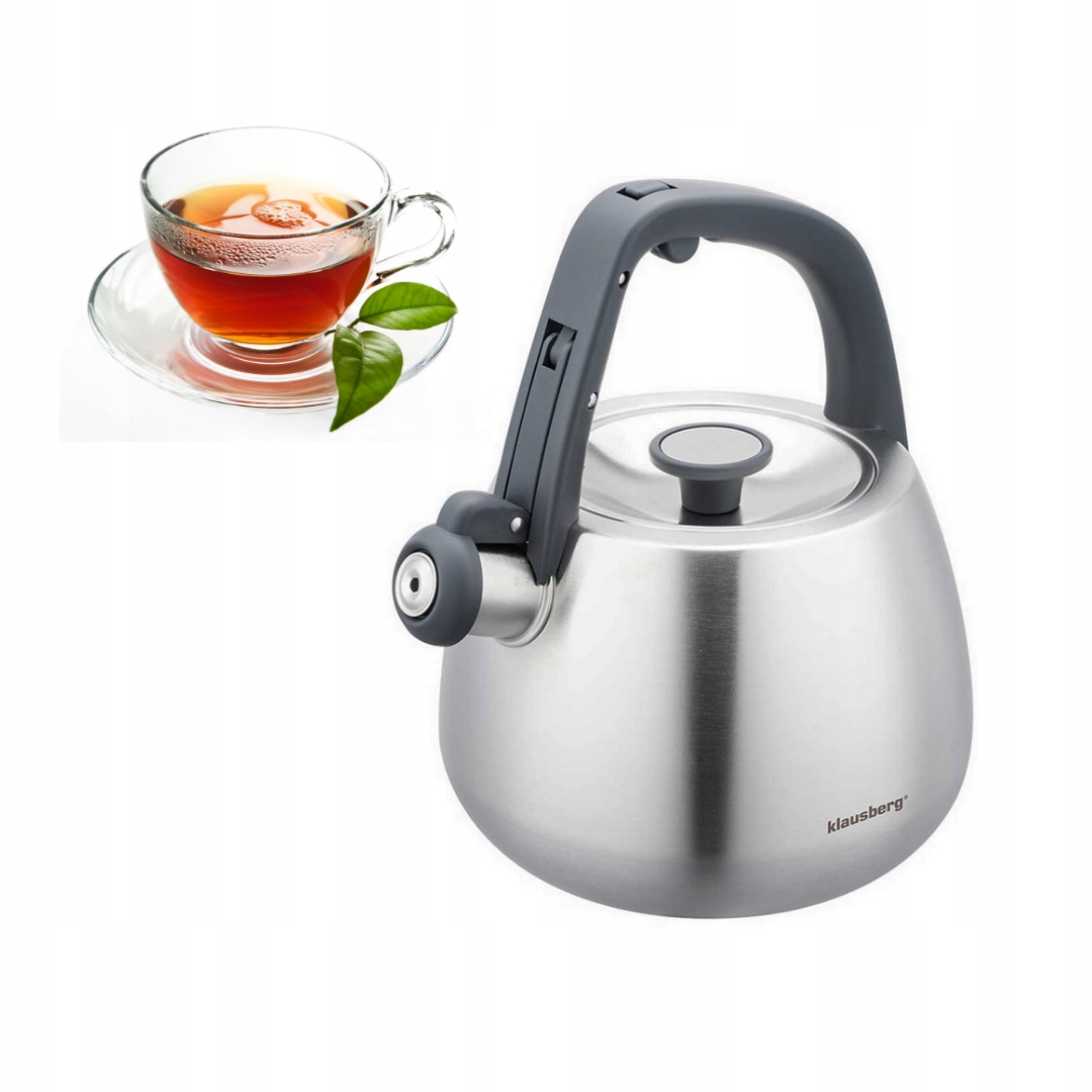 Konvice Ocelová 2,5 l s píšťalkou Klausberg KB-7773 Indukční Nerezová Ocel