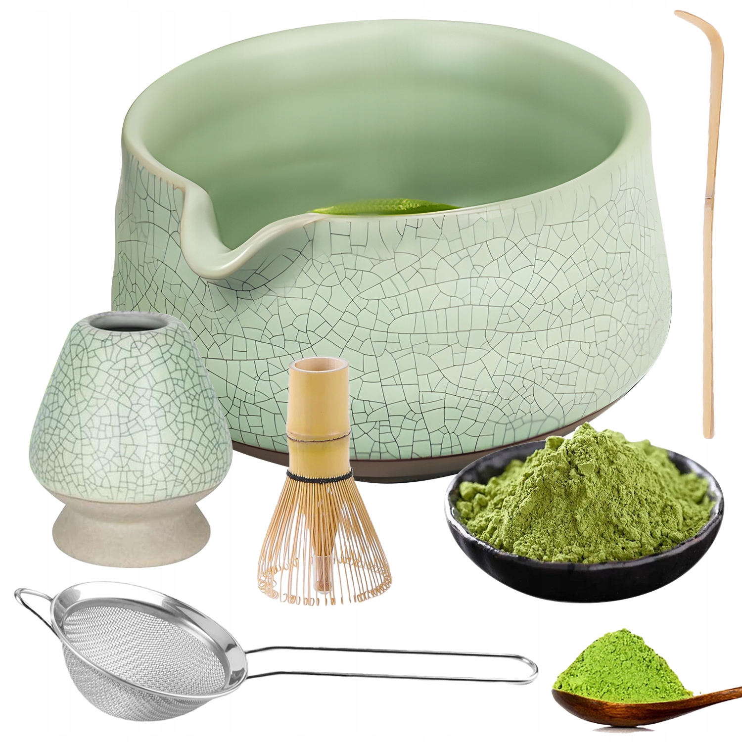 Sada Na Obřad Matcha 5 Dílů S Metličkou A Odměrkou