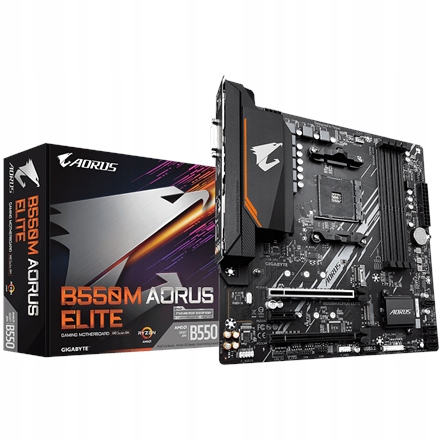 Gigabyte B550M Aorus Elite Zásuvka procesora Socket AM4 Typ čipovej sady