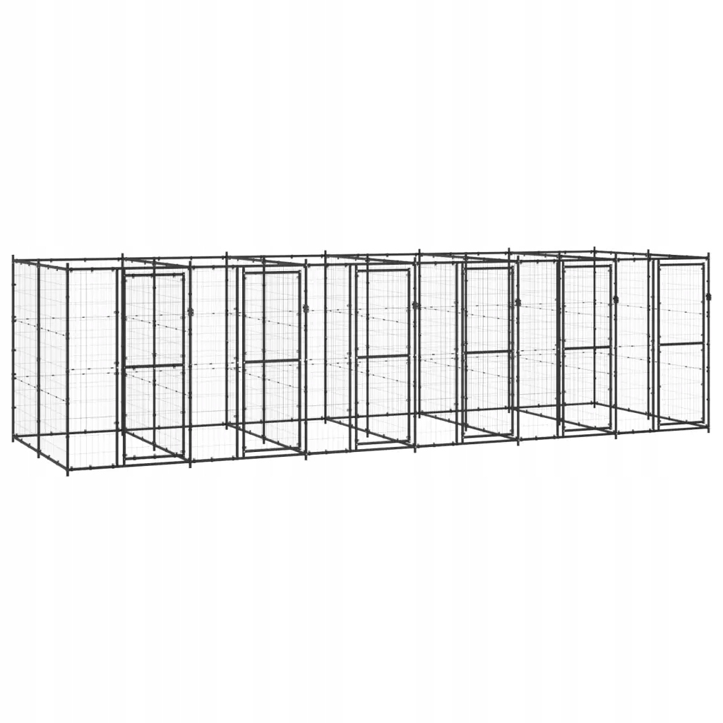Levně Venkovní psí kotec ocel 14,52 m²