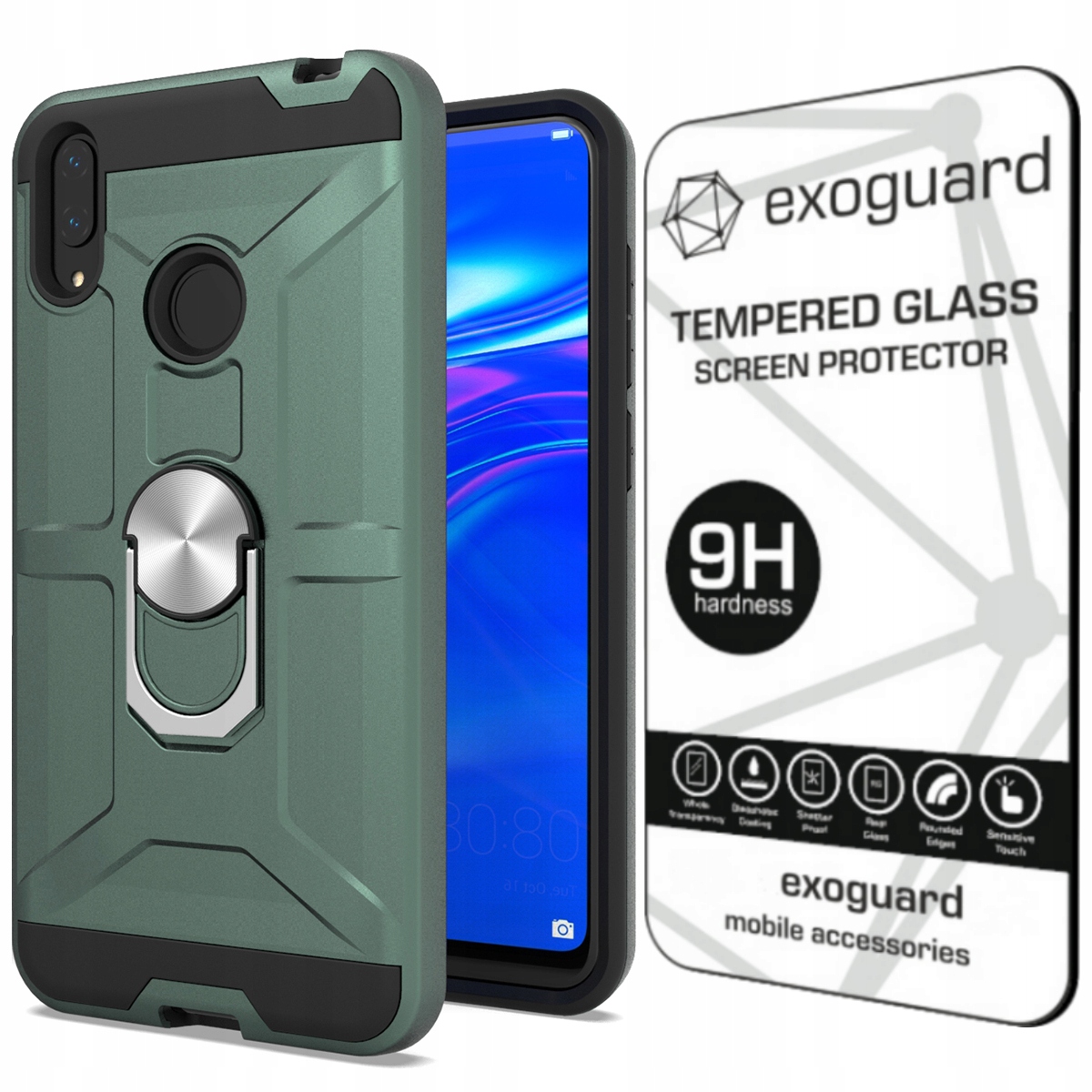 

Obudowa Case Etui Pancerne+szkło do Huawei Y7 2019