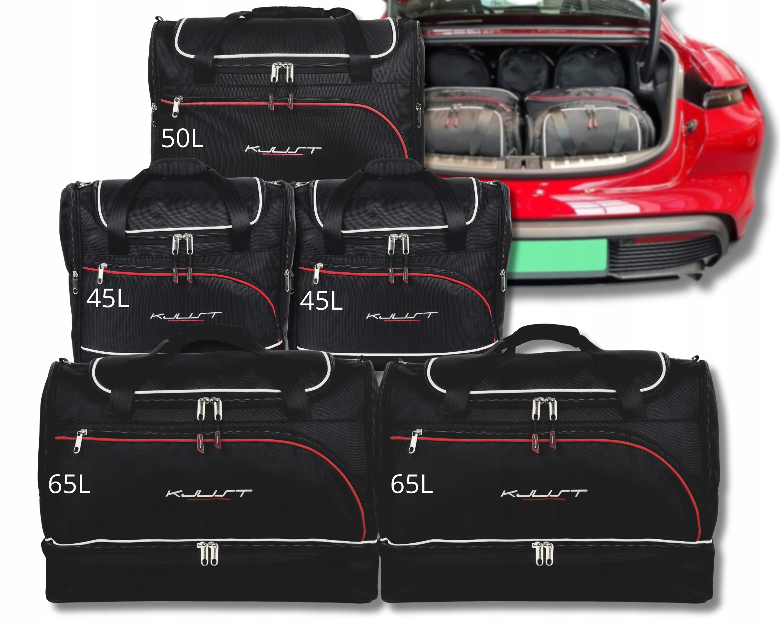 Cestovná Taška Do Kufra Porsche Taycan 2019+ 5 ks
