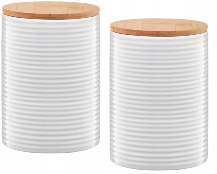 

Pojemniki Ceramiczne Do Kawy Herbaty Cukier Białe