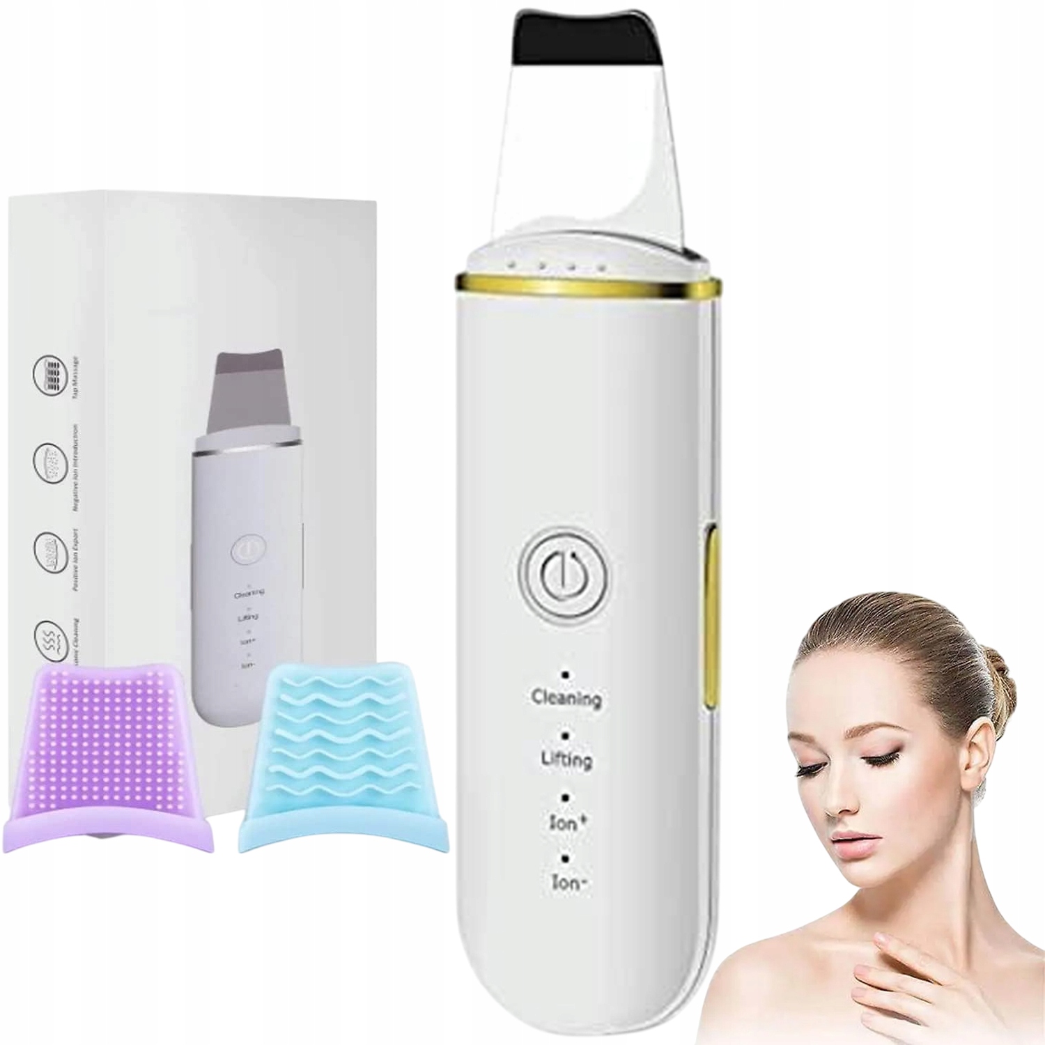 Skin Scrubber Ultrazvukový Na Obličej Čištění Pórů A Odstraňování