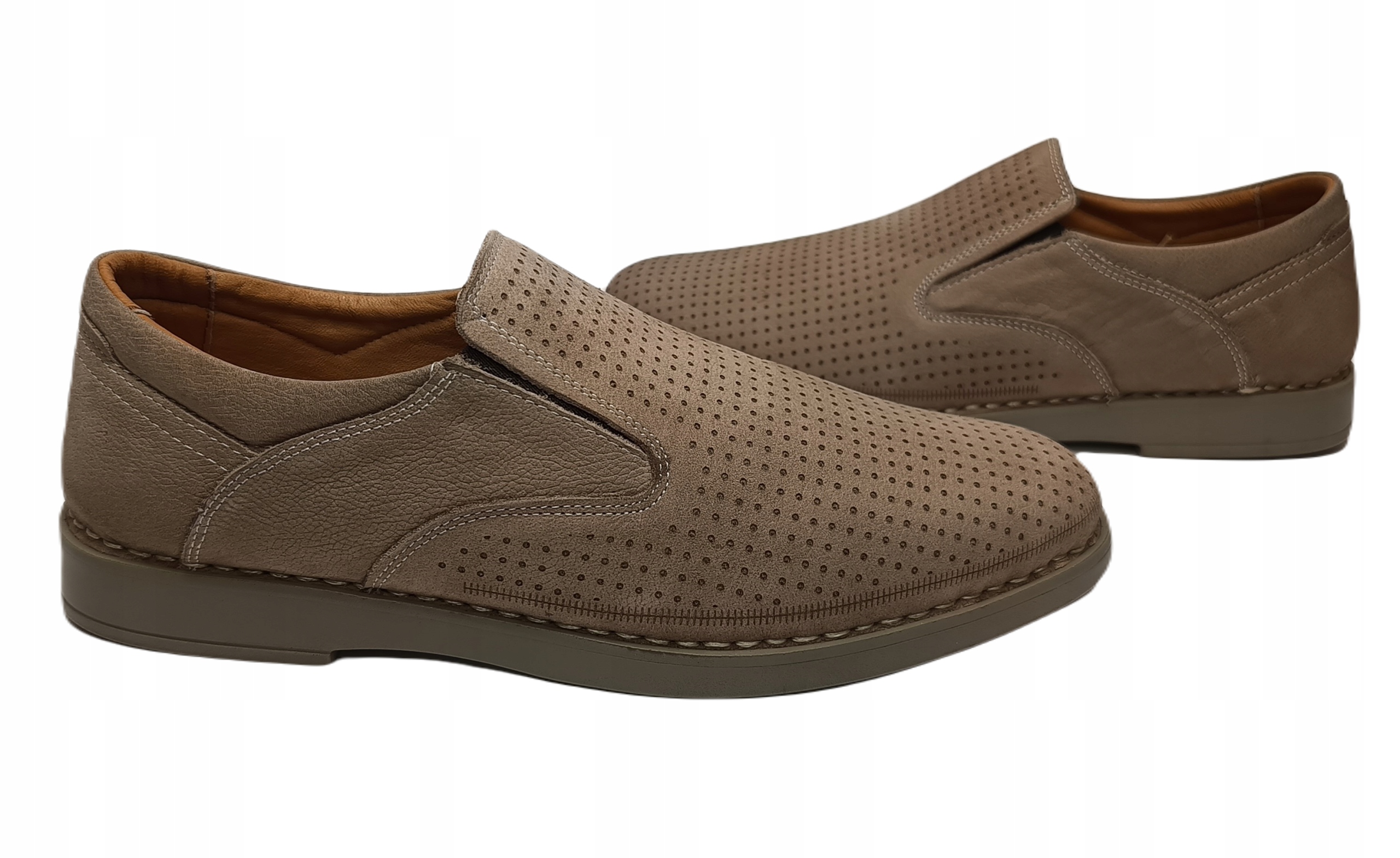 polobotky nazouvací kožené Sokolski Uz 336 béžová r43