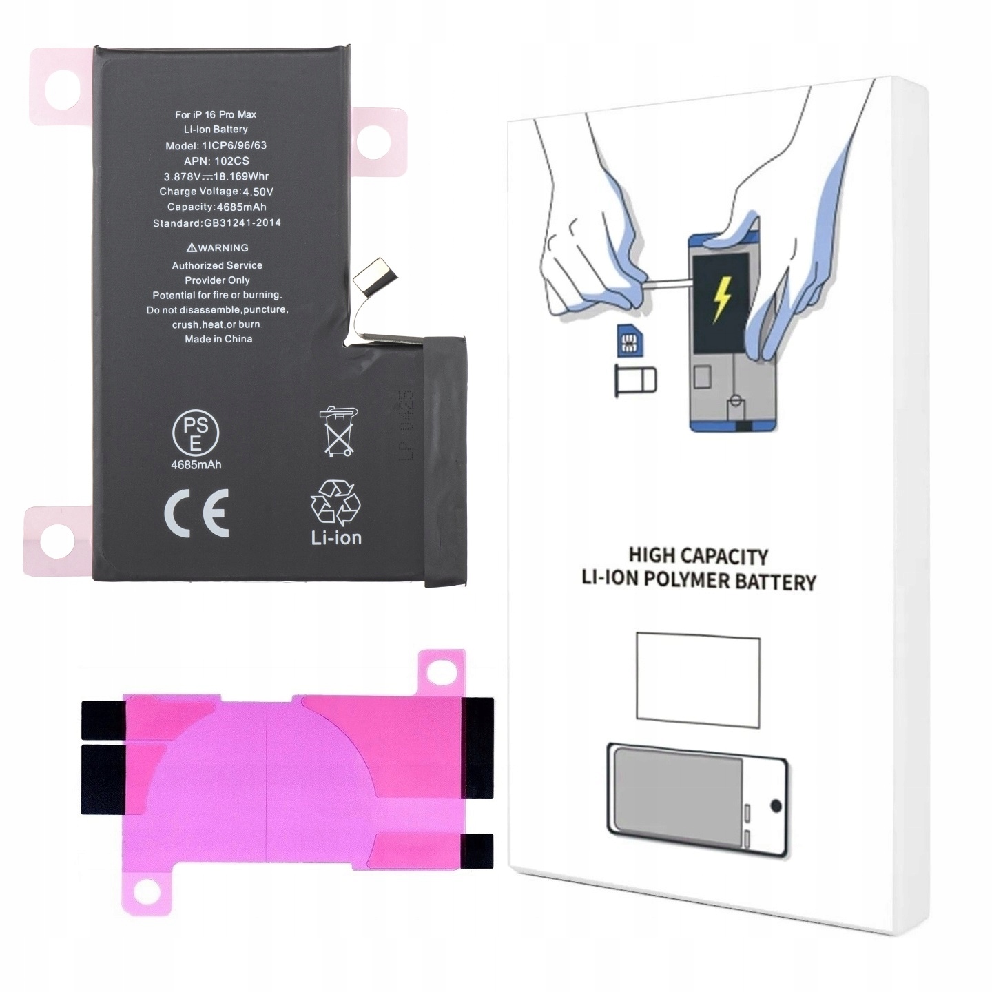 Bateria Do Apple iPhone 16 Pro Max PHONE LOVE 4685 mAh - Sklep