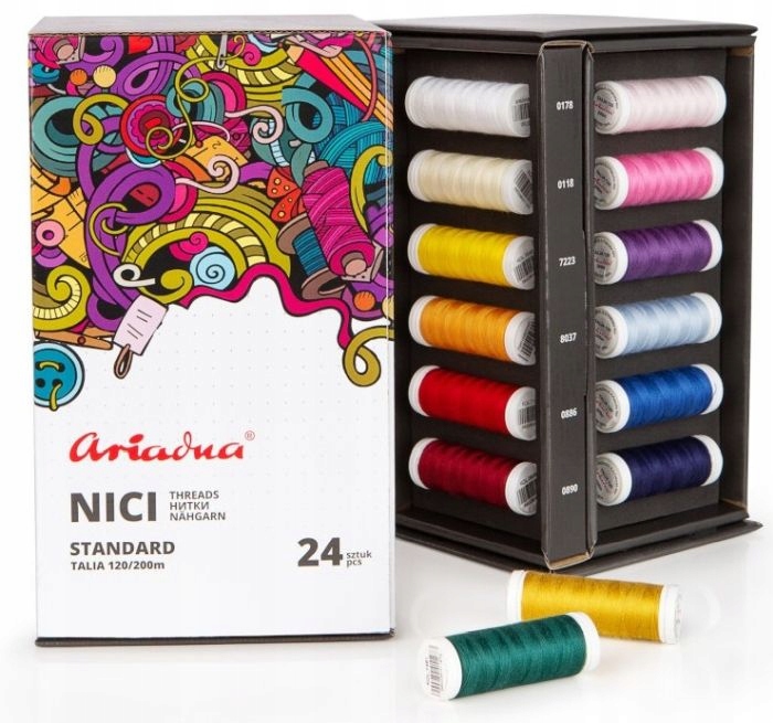 Sada 24 šicích nití Ariadna Standard Exclusive Talia 120/200m