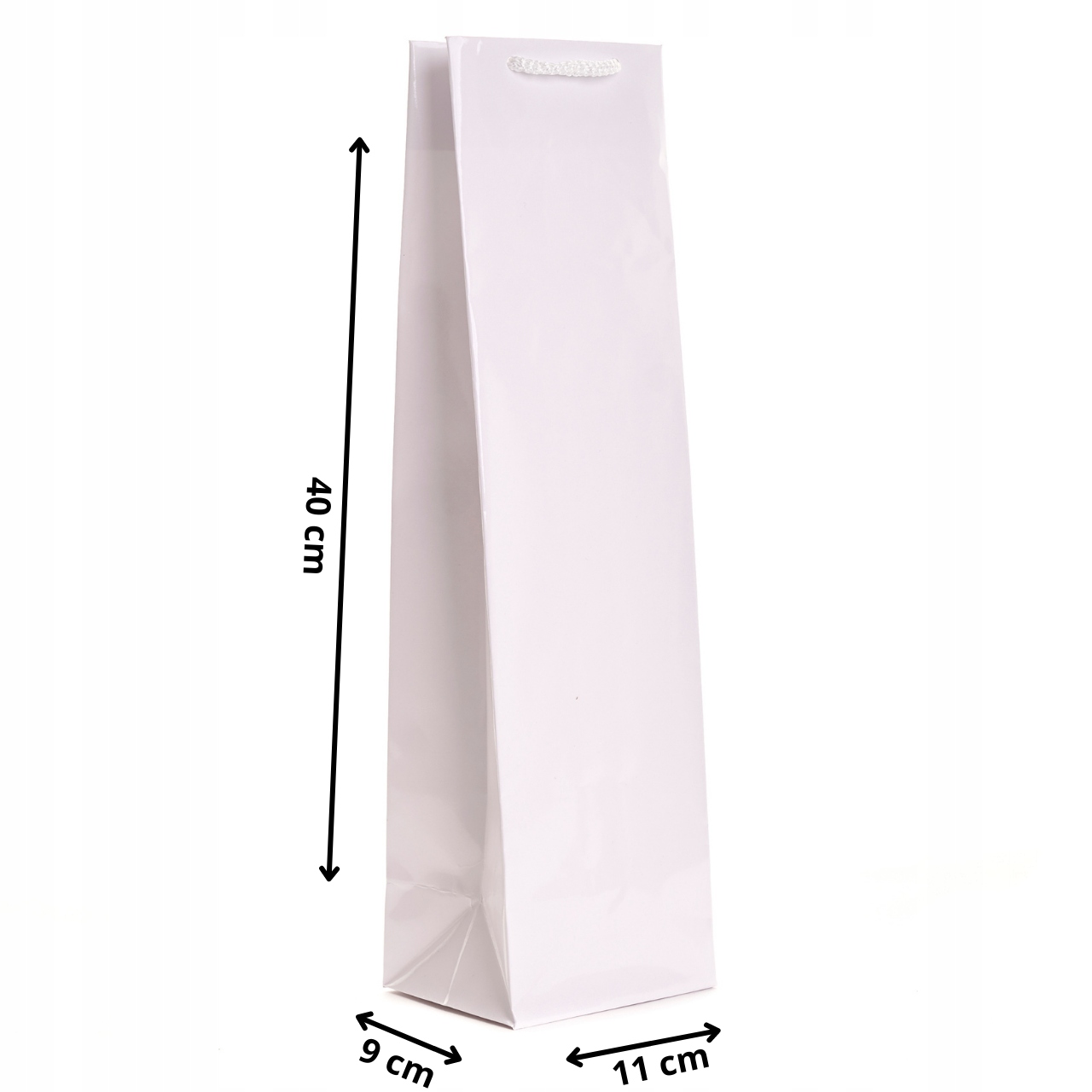 TORBA PAPIEROWA TORBY na wino BŁYSK 11x9x40 25szt Marka Torby Pro