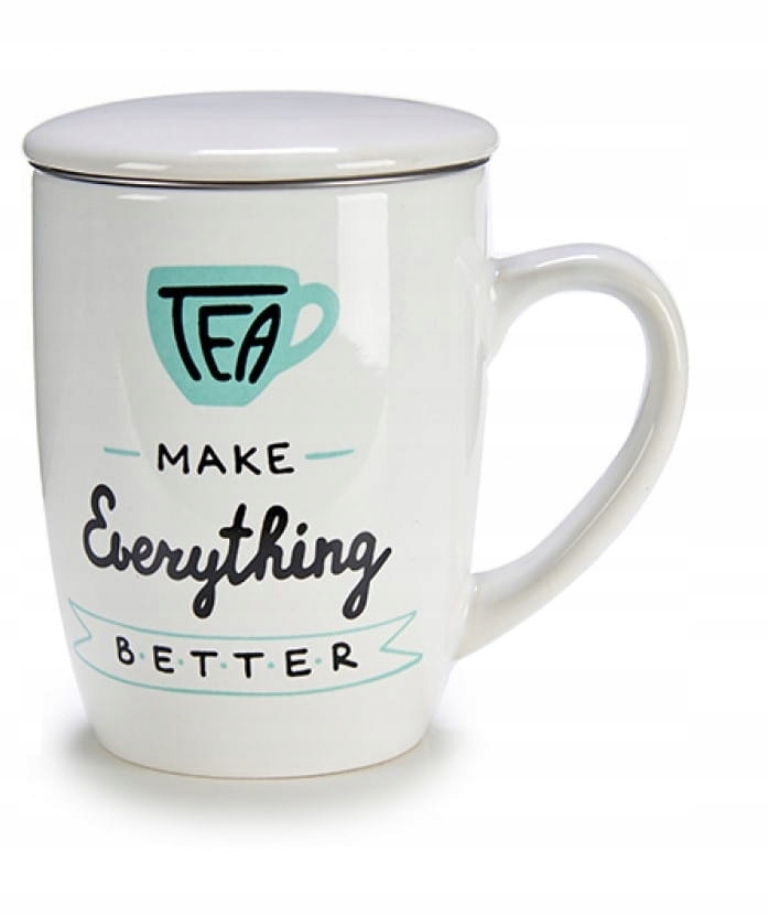 

Kubek z zaparzaczem i pokrywką Make Tea Mięta